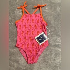 NWT Roller Rabbit x Target Toddler Pink Seahorse One-Piece Swimsuit - 2T
